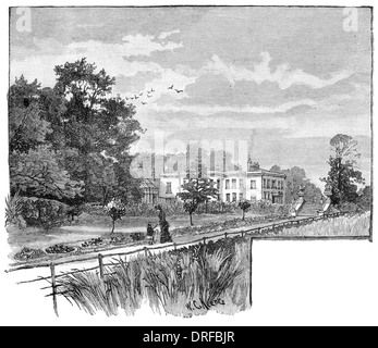 Monkhams Manor House. London Borough of Redbridge circa 1880 Stock Photo