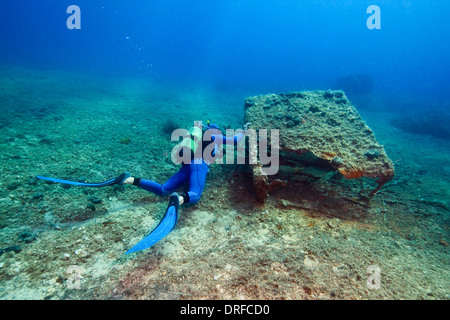 Diving, Adriatic Sea, Croatia, Europe Stock Photo