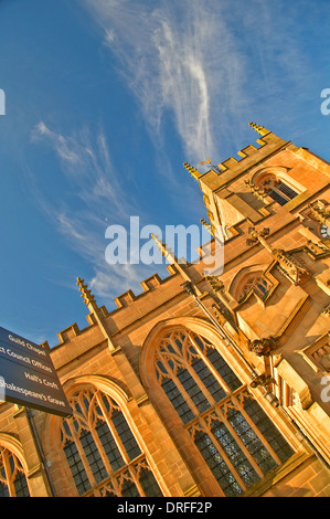 The Chapel and Guild of the Holy Cross is a 13th Century building in the centre of Stratford upon Avon. . Stock Photo