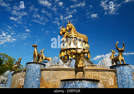 A monument to 'King David the Builder' in Kutaisi, Republic of Georgia Stock Photo