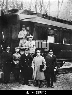 Signing of Armistice, Compiegne Forest, Northern France Stock Photo