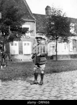 General Sir Hubert Gough at Messines, WW1 Stock Photo