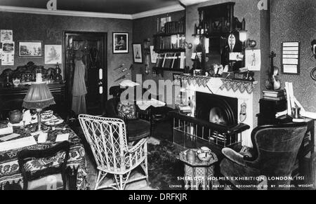 Living Room, Sherlock Holmes Exhibition, London Stock Photo - Alamy