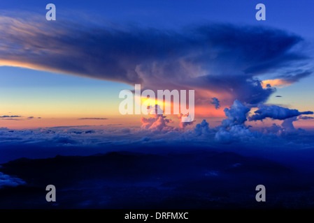 Sunset Giant Clouds from Mt. Fuji Stock Photo