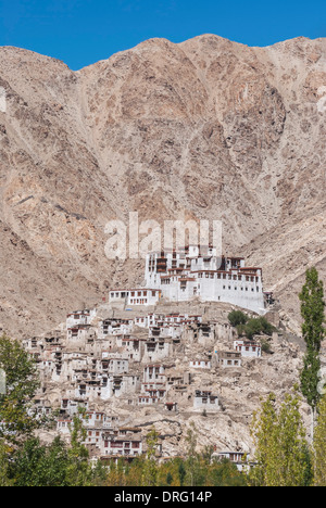 Chemrey Monastery or Chemrey Gompa is a 1664 Buddhist monastery, approximately 40 kilometres from Leh, Ladakh, India Stock Photo