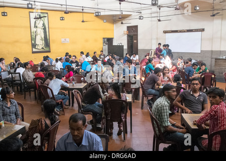 India, West Bengal, Kolkata, coffee house in their famous Book district Stock Photo