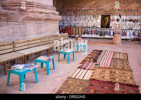 Souvenir shop in Petra Jordan Stock Photo