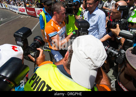 Adelaide, South Australia, Australia. 26th Jan, 2014. Stage 6, Adelaide Street Circuit 85km, of the UCI Tour Down Under, Australia. Credit:  Gary Francis/ZUMAPRESS.com/Alamy Live News Stock Photo