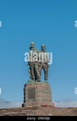 Commando Memorial Spean Bridge Lochaber Highland Scotland training ground for Commandos during WW2 Stock Photo