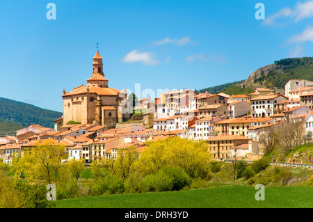 Church, Orihuela del Tremedal, Teruel, Aragon, Spain Stock Photo