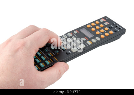 Remote control panel on a white background Stock Photo