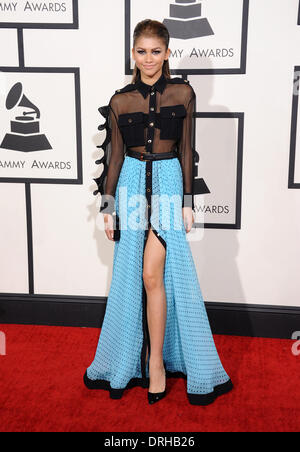 Zendaya Coleman Arrives At The 56th Annual Grammy Awards At Staples ...