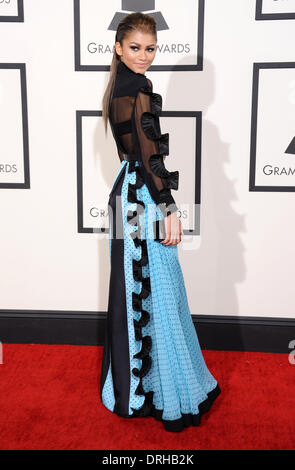 Zendaya Coleman Arrives At The 56th Annual Grammy Awards At Staples ...