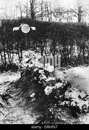 Grave of Baron Manfred von Richthofen, Red baron Stock Photo