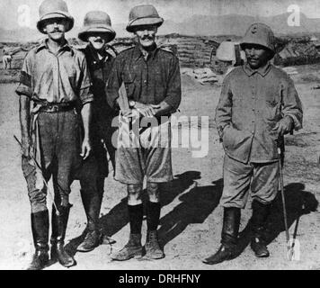 British soldiers at Gama, Cameroon, Africa, WW1 Stock Photo