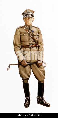 Polish army officer, WW1 Stock Photo