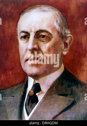 Thomas Woodrow Wilson, American President Stock Photo