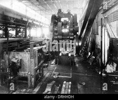 Mark VIII Liberty tank assembly, USA, WW1 Stock Photo