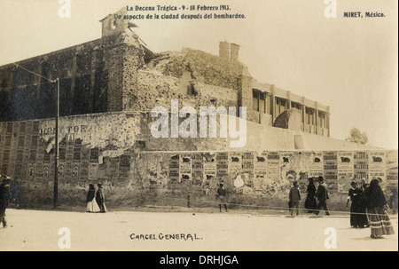 Bombed building - Tragic Ten Days, Mexico