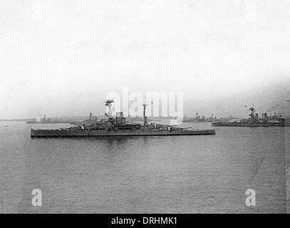 HMS Royal Sovereign, British battleship Stock Photo