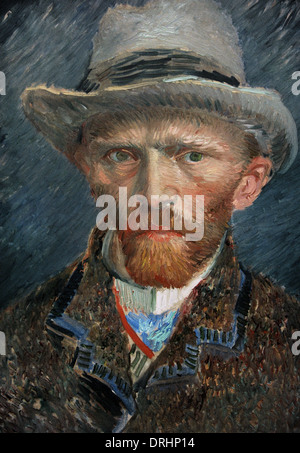 Vincent van Gogh (1853-1890). Dutch painter. Self-portrait, 1887. Rijksmuseum. Amsterdam. Holland. Stock Photo