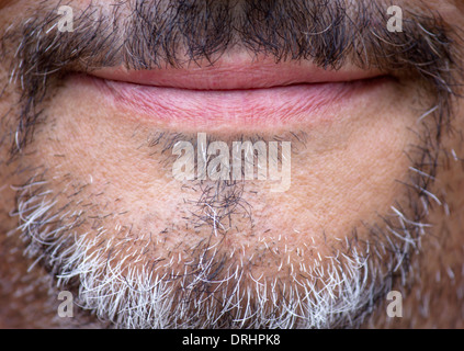 Bearded man smiling Stock Photo