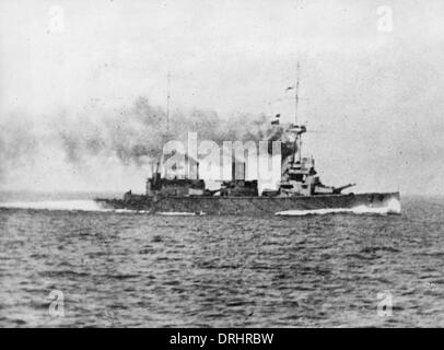 HMS Indefatigable, Battle of Jutland, WW1 Stock Photo - Alamy