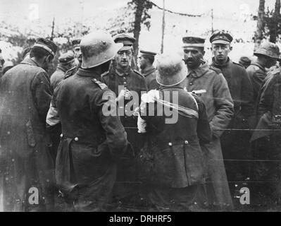 German prisoners captured at Broodseinde, WW1 Stock Photo