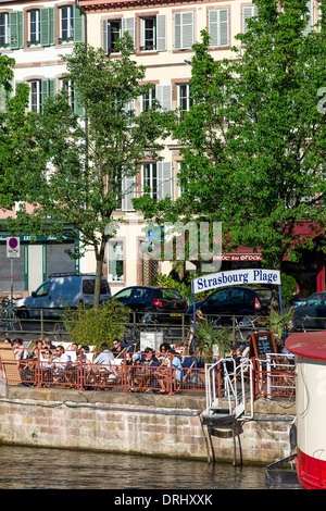 Strasbourg Plage Cafe Terrace On Quai Des Pêcheurs Fishermen