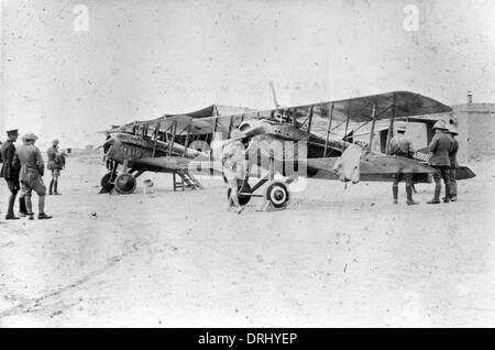 British Spad VII biplanes, Middle East, WW1 Stock Photo