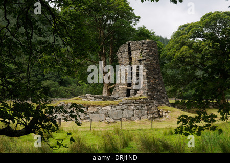Ruins of the broch Dun Telve, Glen Beag, Ross and Cromarty, Scotland Stock Photo