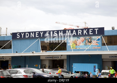 Sydney fish market building in Sydney,NSW,Australia Stock Photo