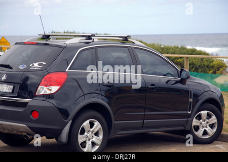 Holden Captiva SUV parked by the beach in Sydney,NSW,Australia. Stock Photo