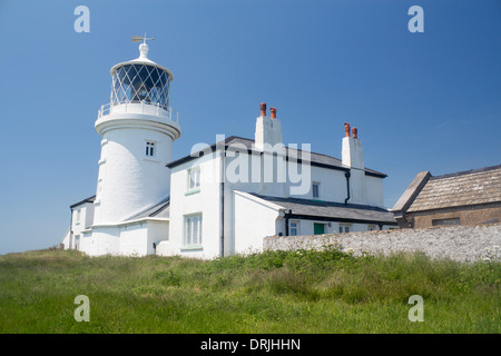 Caldey Island Lighthouse Pembrokeshire West Wales UK Stock Photo