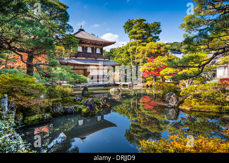 Ginkaku-ji Silver Pavilion during the autumn season in Kyoto, Japan. Stock Photo