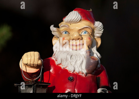 Close-up of a ceramic Santa Claus Stock Photo