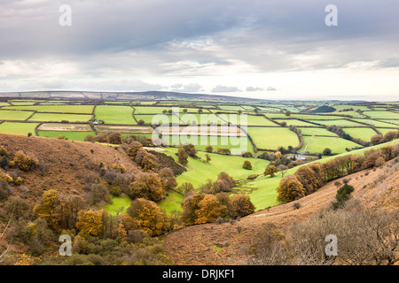 The Punchbowl in autumn on Winsford Hill near Winsford, Exmoor National Park, Somerset, England, UK Stock Photo