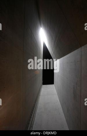 Inside the Holocaust Tower at Jewish Museum, Berlin, Germany Stock Photo