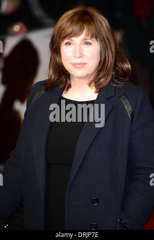 London, England UK : Abi Morgan arrive on the redcarpet of The Invisible Woman Premiere at the Odeon Cinema Kensington in London, 27th January 2014, Photo by See Li/Alamy Live News Stock Photo