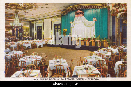 The Empire Room at the Palmer House Hotel in Chicago. Stock Photo