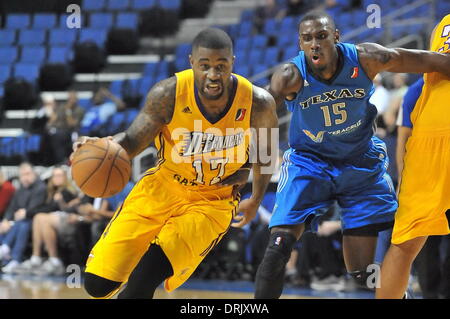 January 27 2014 Ontario, CA.Terrence Williams #17 during the NBA D-League Basketball game between the Texas Legends and the Los Angeles D-Fenders at the Citizens Business Bank Arena in Ontario, California. Josh Thompson/Cal Sport Media Stock Photo