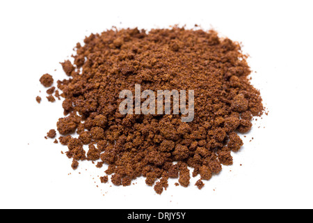 Instant coffee isolated on white. Stock Photo