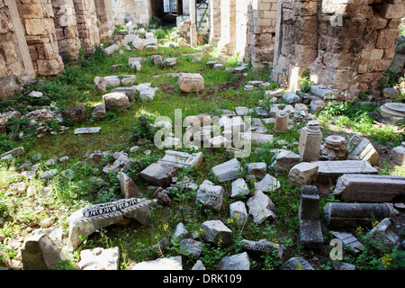 ruins antalya byzantine turkey church kaleii alamy