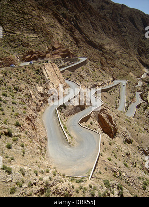 Pass road in the Dadès Gorge, Atlas Mountains, Morocco, Africa Stock ...