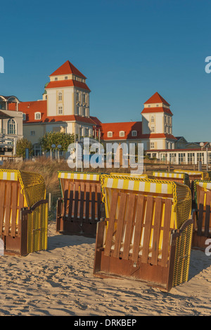 Kurhaus Binz, Ruegen Island, County Vorpommern-Ruegen, Mecklenburg-Western Pomerania, Germany, Europe Stock Photo
