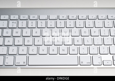 Wireless Apple Mac keyboard Stock Photo
