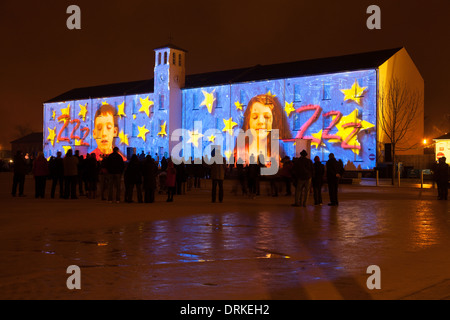 Twice upon a Time Ebrington Square Lumiere Derry Londonderry Northern Ireland November to December 2013 City of Culture Stock Photo