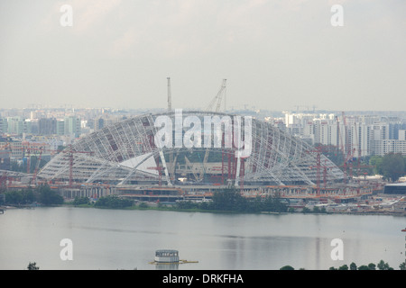 Construction underway of the new Singapore National Stadium, Kallang, Singapore, Asia Stock Photo