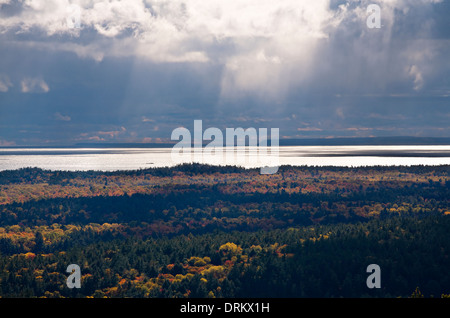 georgian clouds bay crack killarney storm seen provincial ontario canada park alamy