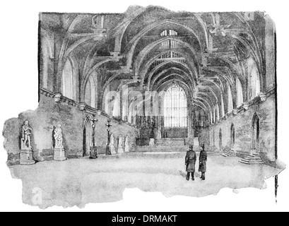 Interior of old westminster hall baroque gentleman private room London Greater capital city England English Britain British UK Stock Photo